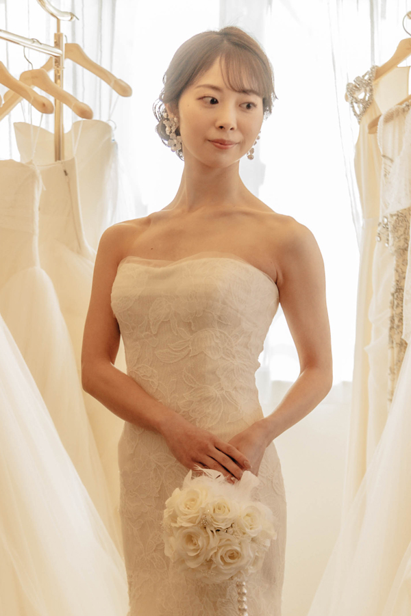 RENTAL][June Bud Pearl Earrings]by ElizabethBower｜JULIEBRIDAL 