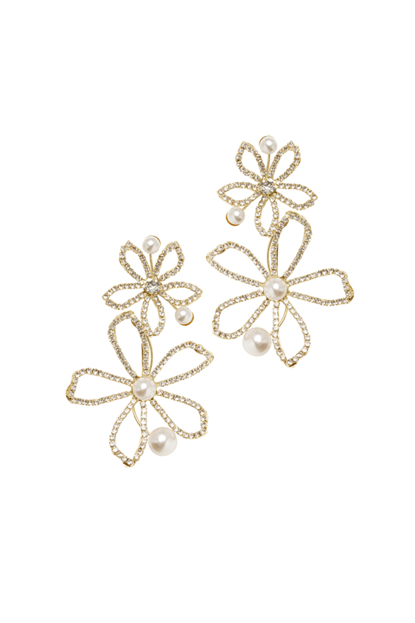 RENTAL][Pavet Pearl Earring]by ElizabethBower｜JULIEBRIDAL 