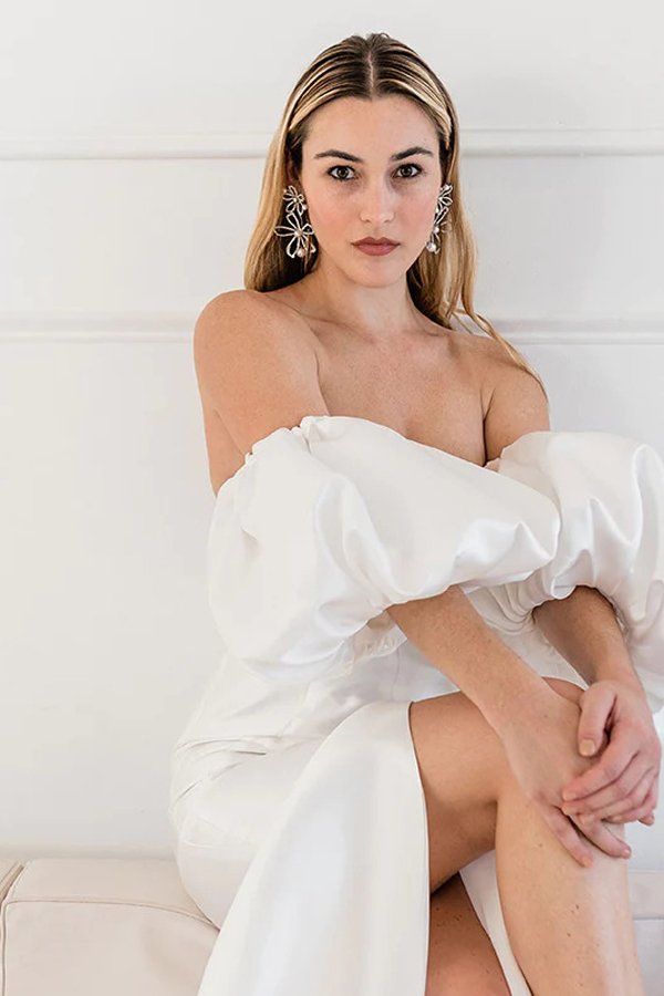 RENTAL][Pavet Pearl Earring]by ElizabethBower｜JULIEBRIDAL 