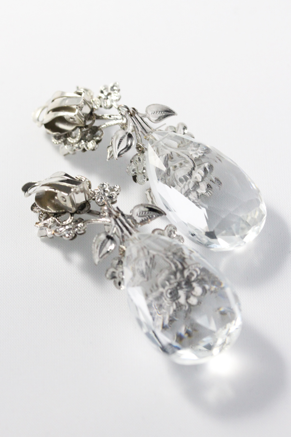 RENTAL][Sakura Dew Drop Earrings]by ElizabethBower｜JULIEBRIDAL  