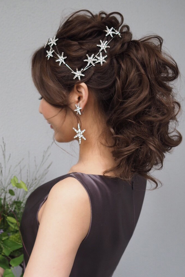 RENTAL][Estee Earrings Crystal]by JENNIFER BEHR｜JULIEBRIDAL 