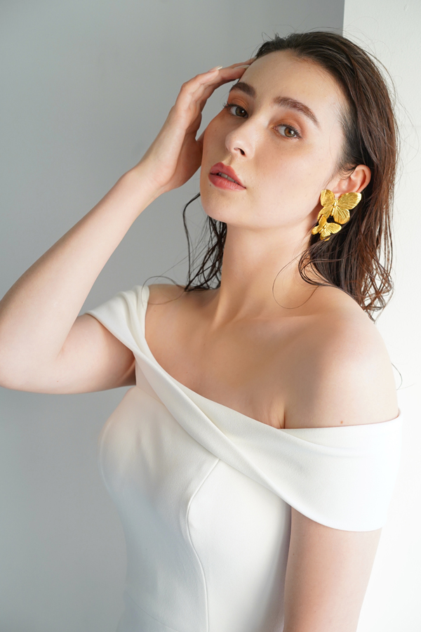 RENTAL][Papillon Earring Gold]by JENNIFER BEHR｜JULIEBRIDAL 