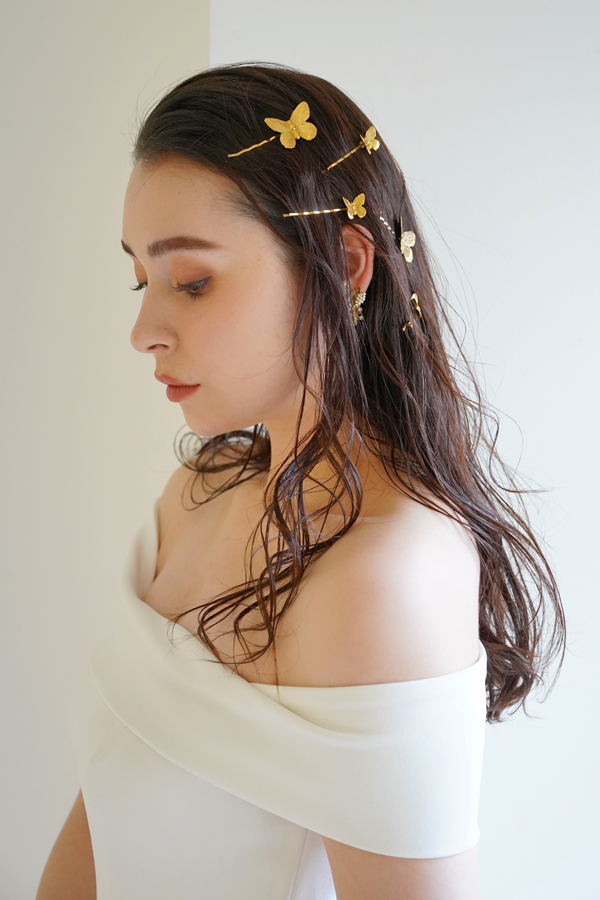 RENTAL][Pippa Bobby Pin Set of 5 Gold]by JENNIFER BEHR 